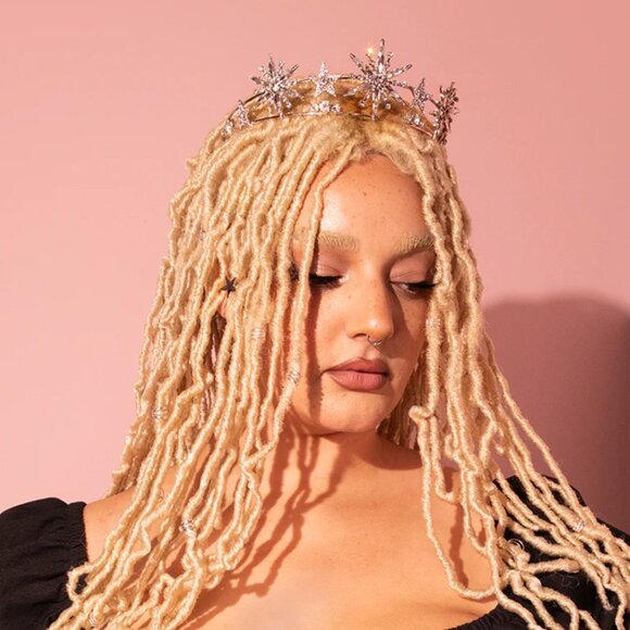 Vixen by Micheline Pitt Accessories - Vixen Micheline Pitt Vintage Celestial Tiara in Silver, NWT